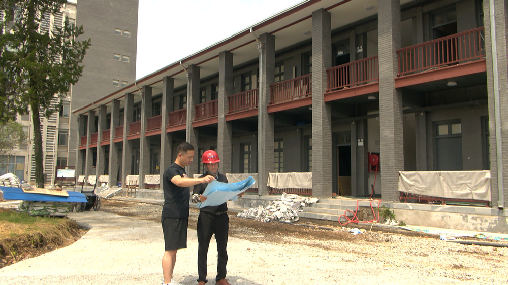 圖為工程建設正有條不紊推進中。.jpg