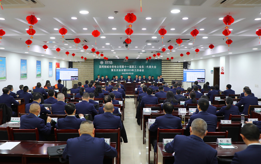 圖為桐城市供電公司十一屆五次職代會暨2023年工作會議現場2.jpg
