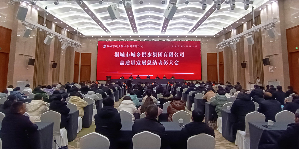 桐城市召開城鄉供水集團有限公司高質量發展總結表彰大會 章友厚出席會議并講話.jpg