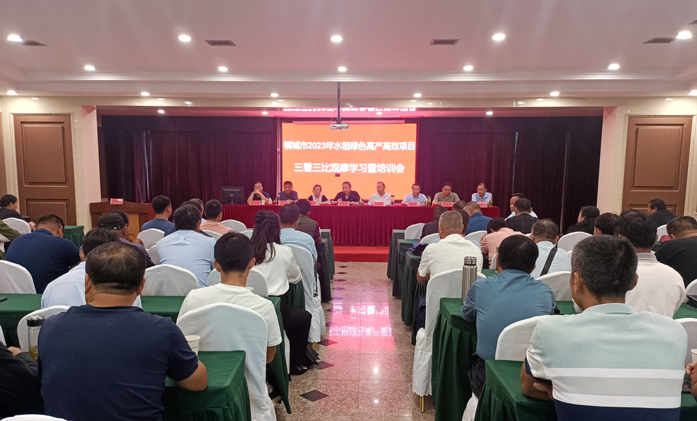 桐城市2023年度水稻綠色高產高效項目三看三比觀摩學習暨培訓會召開1.jpg